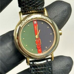 Roberta di Camerino Italy 978.0208.2 Gold-Tone SS Ladies’ 25mm Luxury Watch